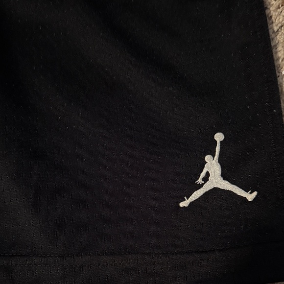 Jordan Black Athletic Shorts with Logo - Picture 2 of 3